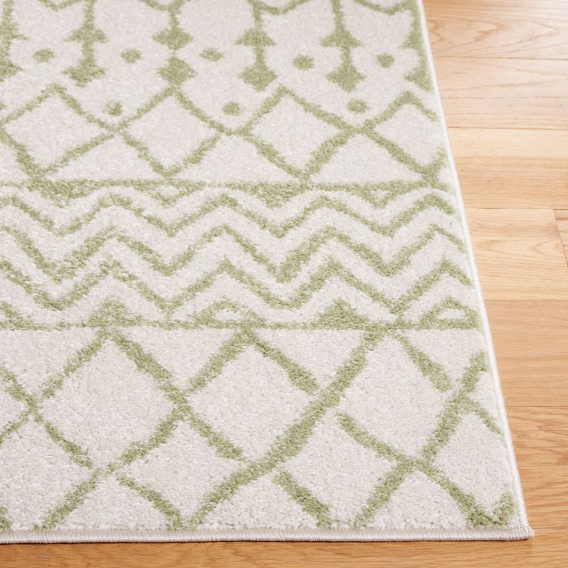 Tulum TUL270 Power Loomed Area Rug - Ivory/Sage - 6'x9' - Safavieh.