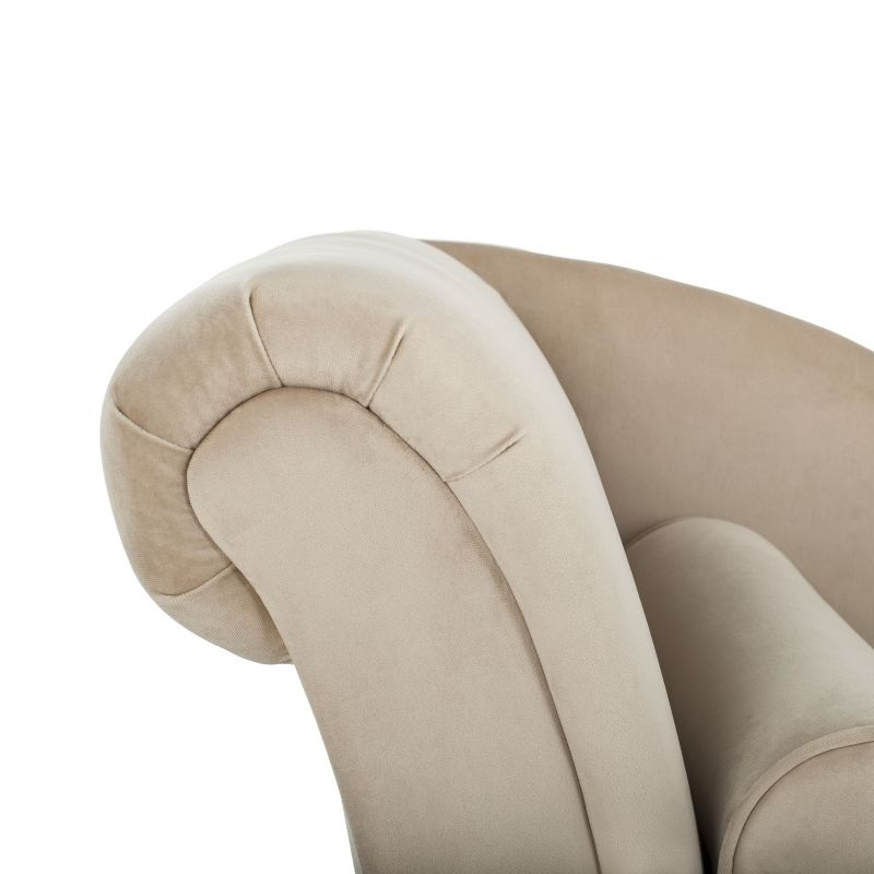 Caiden Chaise - FOX6284 - Tan/Black - Safavieh