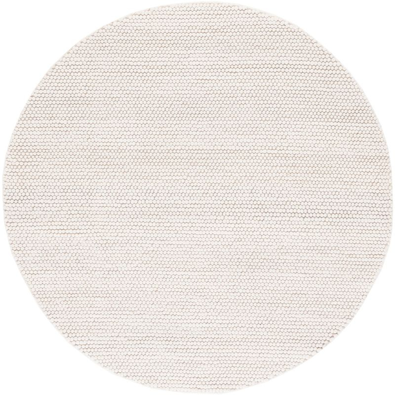 Natura NAT620 Hand Woven Area Rug - Ivory - 4' round - Safavieh.