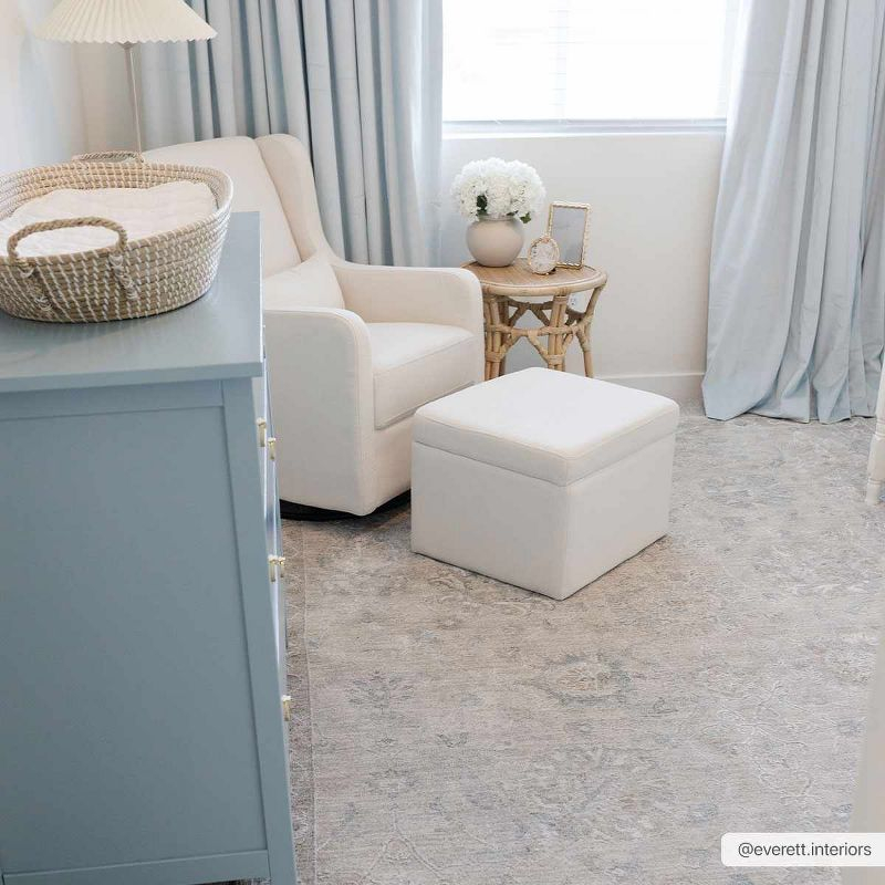 Hauteloom Rectangle Area Rug   Light Gray