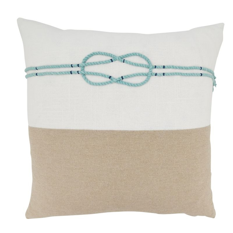 Saro Laguna Collection Cotton Throw Pillow