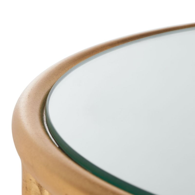 Shay Accent Table - FOX2523A - Gold/Mirror - Safavieh Couture