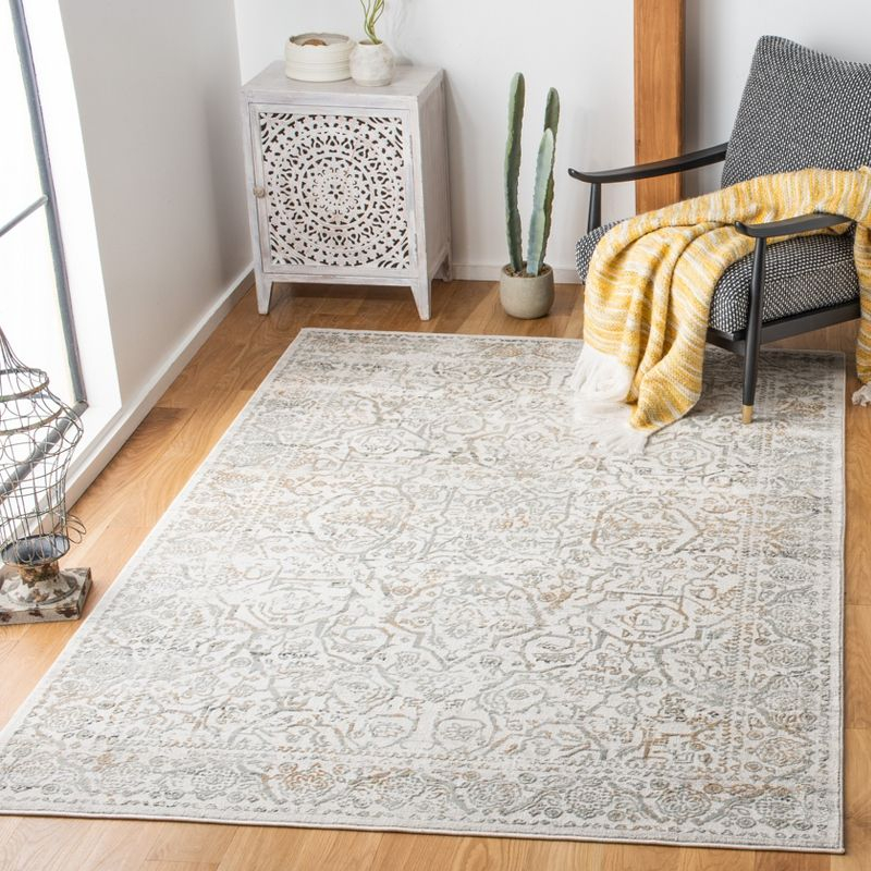 Princeton PRN714 Power Loomed Indoor Accent Rug - 4'x6' - Beige/Grey - Safavieh