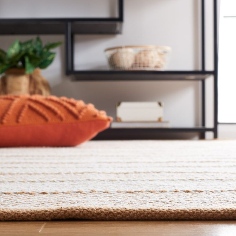 Striped Kilim STK803 Hand Woven Area Rug - Beige/Gold - 3'x5' - Safavieh.