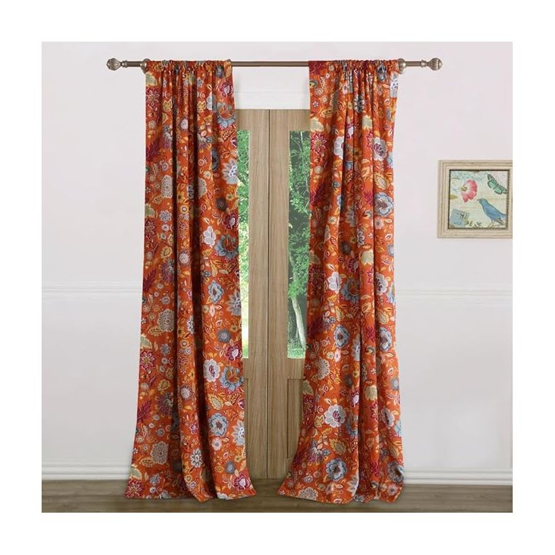 Greenland Home Fashions 1803BWP95 Astoria Spice Panel Pair 84x84