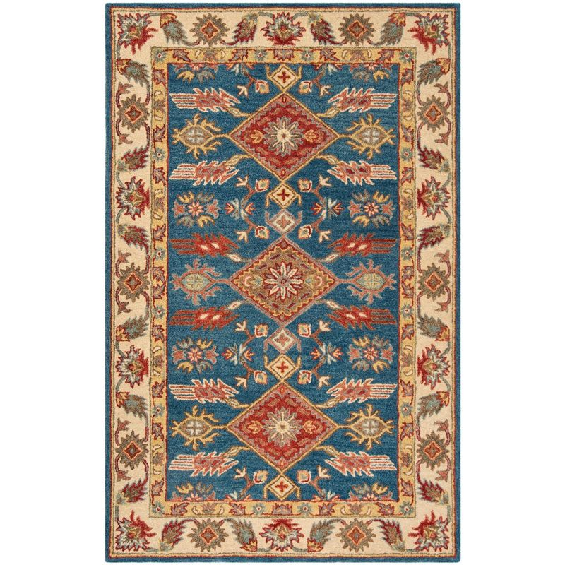 Antiquity AT506 Hand Tufted Area Rug - Blue/Red - 3'x5' - Safavieh.