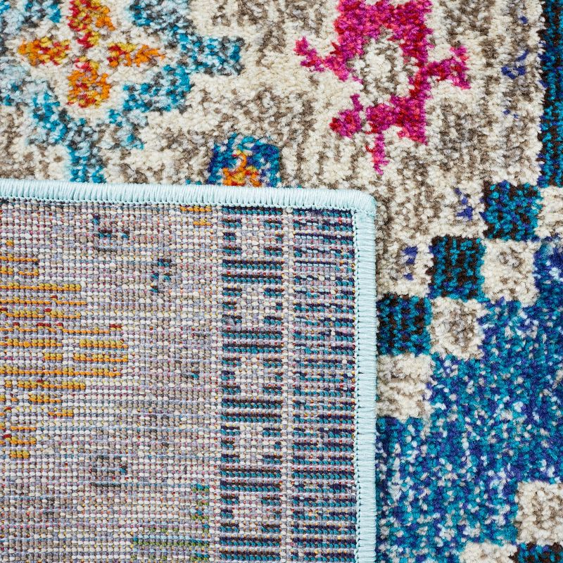Madison MAD481 Power Loomed Area Rug - Blue/Beige - 5'3"x7'6" - Safavieh.