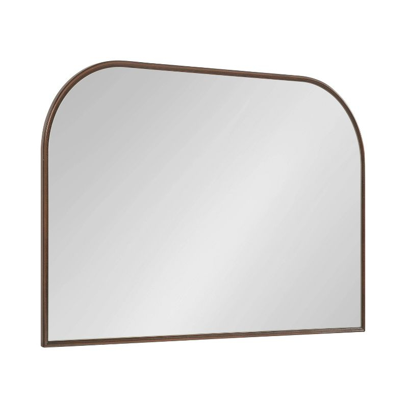 36" x 24" Caskill Framed Arch Wall Mirror Bronze - Kate & Laurel All Things Decor: Mantel Decor, No Assembly Required