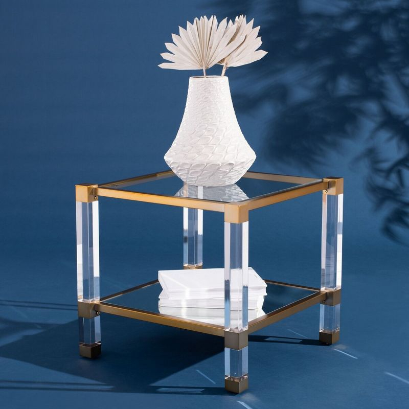 Angie End Table - Brass - Safavieh.