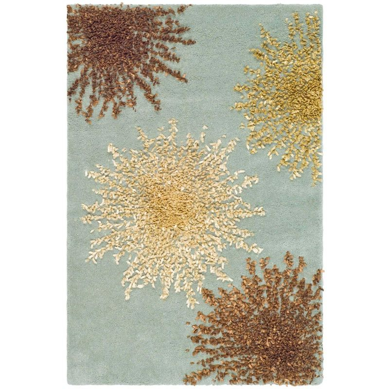 Soho SOH712 Hand Tufted Indoor Accent Rug - Light Blue/Multi - 2'x3' - Safavieh.