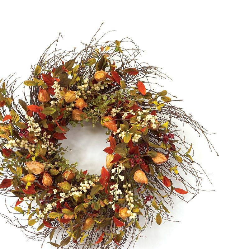 Melrose Cape Gooseberry Wreath 20"D