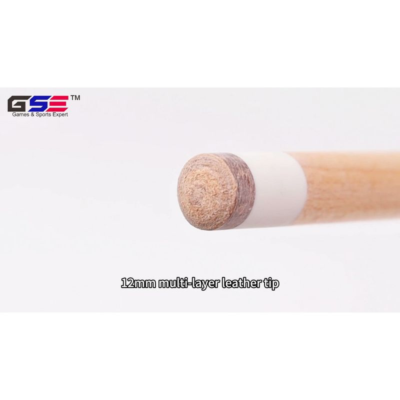 GSE Set of 4 Canadian Maple Hardwood Billiard Pool Cue Sticks, 58" 2-Piece Pool Cues for Commercial/Bar & House (18/19/20/21Ounce)