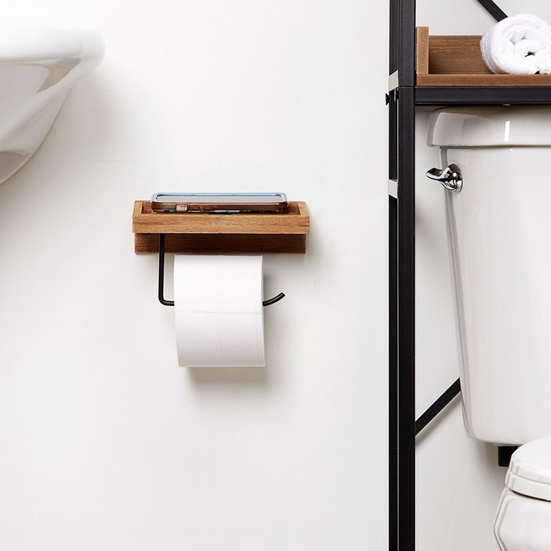 The Lakeside Collection Farmhouse Bathroom Collection - Toilet Tissue Holder Natural