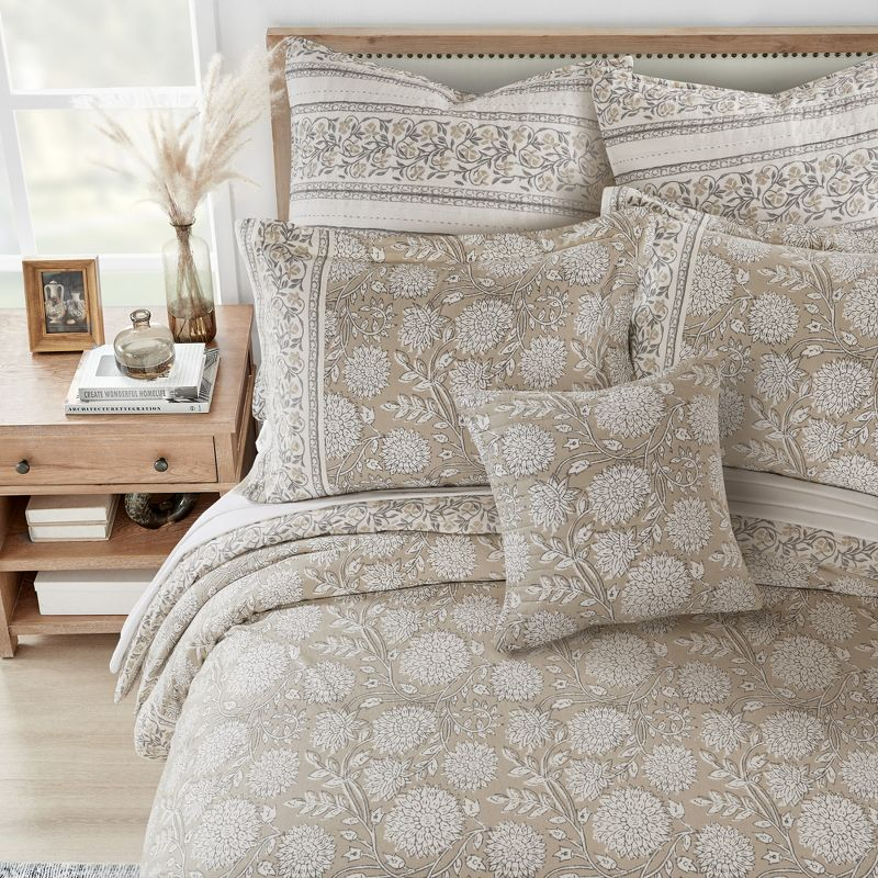 Adare Taupe King Duvet Cover Set - Levtex Home