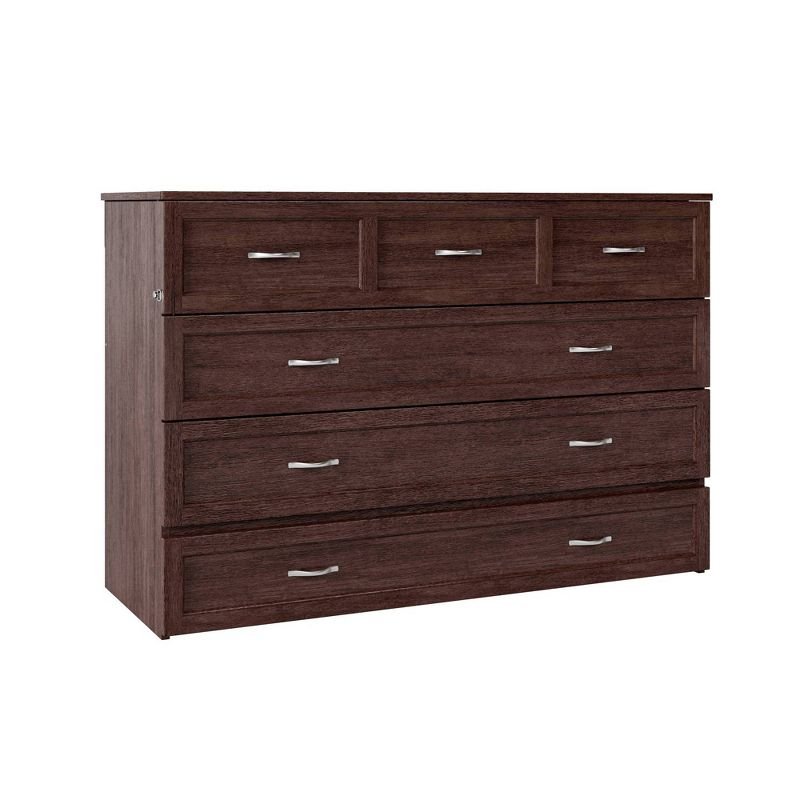 Queen Deerfield Murphy Bed Chest with Charging Station - AFI Atlantic Furniture