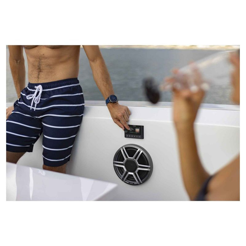 Garmin Fusion Apollo AP-FL65SPW 6.5" LED Marine Speakers Sport Grills, White, Pair