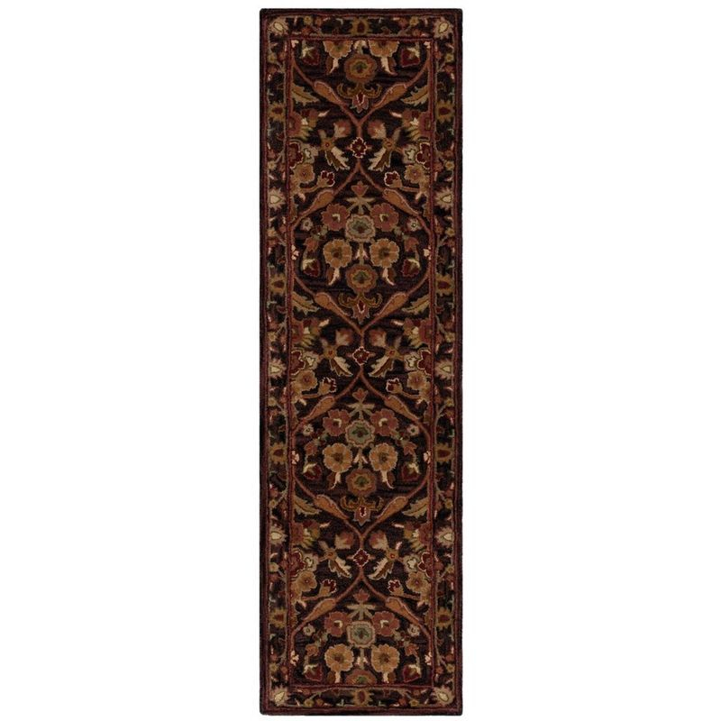 Antiquity AT51 Hand Tufted Indoor Accent Rug - Dark Plum/Gold - 2'3"x4' - Safavieh