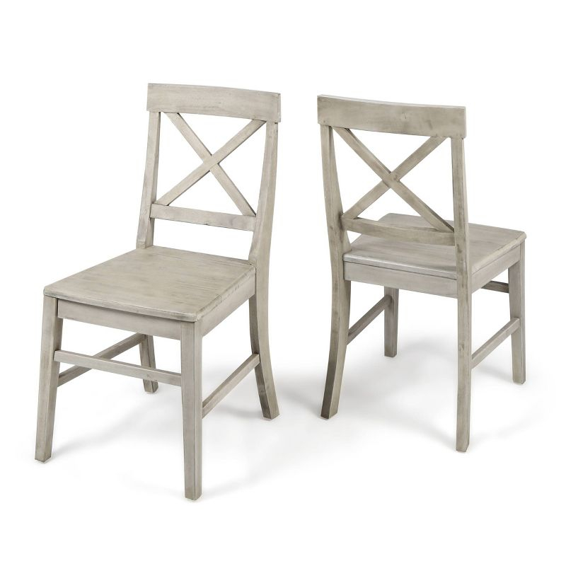 Kaniz Farmhouse Acacia Wood Dining Chairs