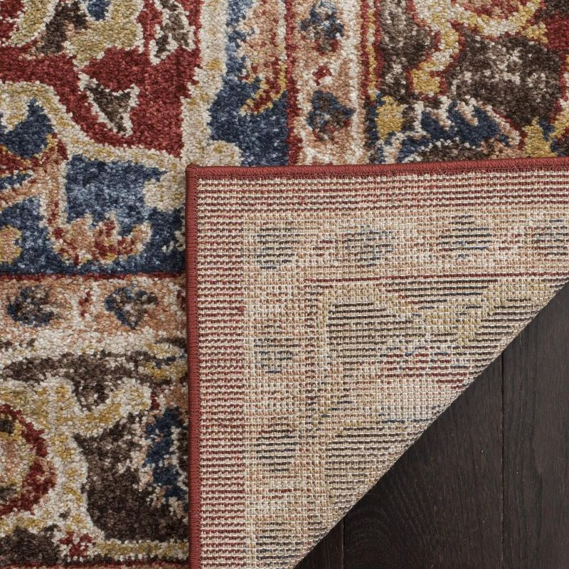 Bijar BIJ605 Power Loomed Indoor Runner Rug - Red/Royal - 2'3"x6' - Safavieh