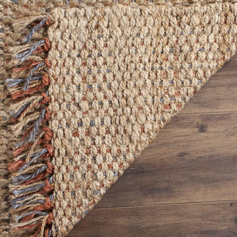 Natural Fiber NF455 Hand Woven Indoor Area Rug - Natural/Multi - 6'x6' - Safavieh.