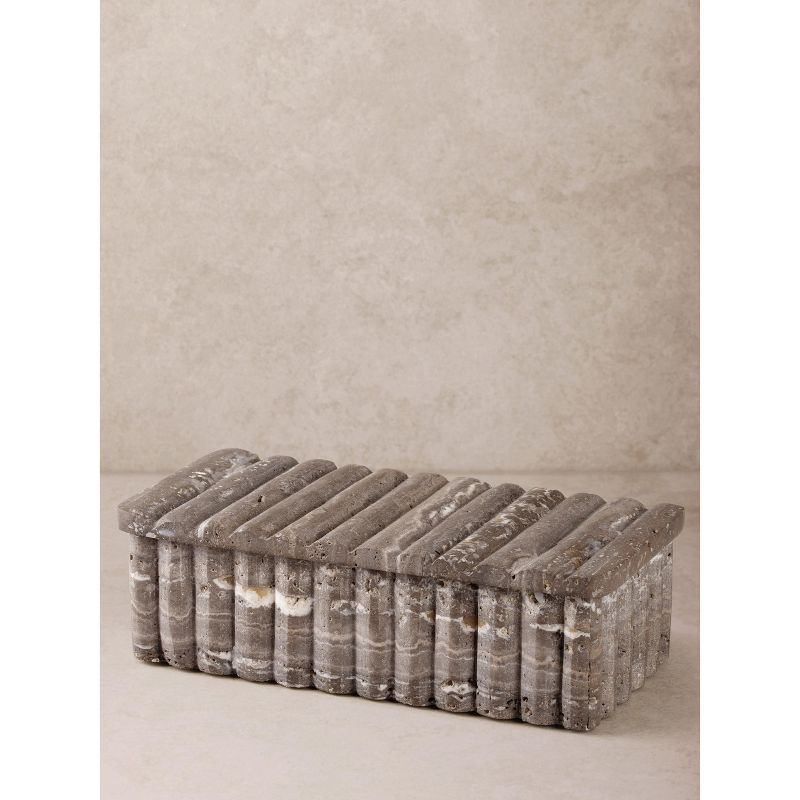 Cuba Travertine Decorative Box