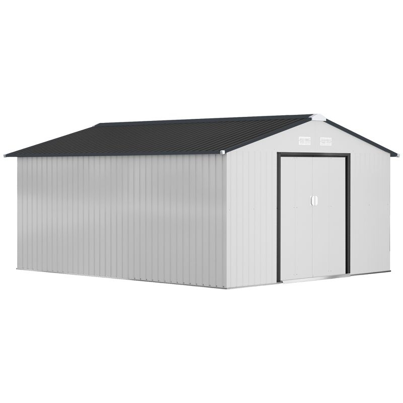 11 ft. W x 13 ft. D Stainless Steel Tool Shed