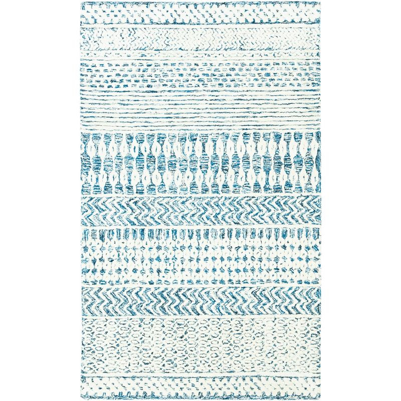 Glamour GLM538 Hand Tufted Indoor Accent Rug - Navy/Ivory - 3'x5' - Safavieh