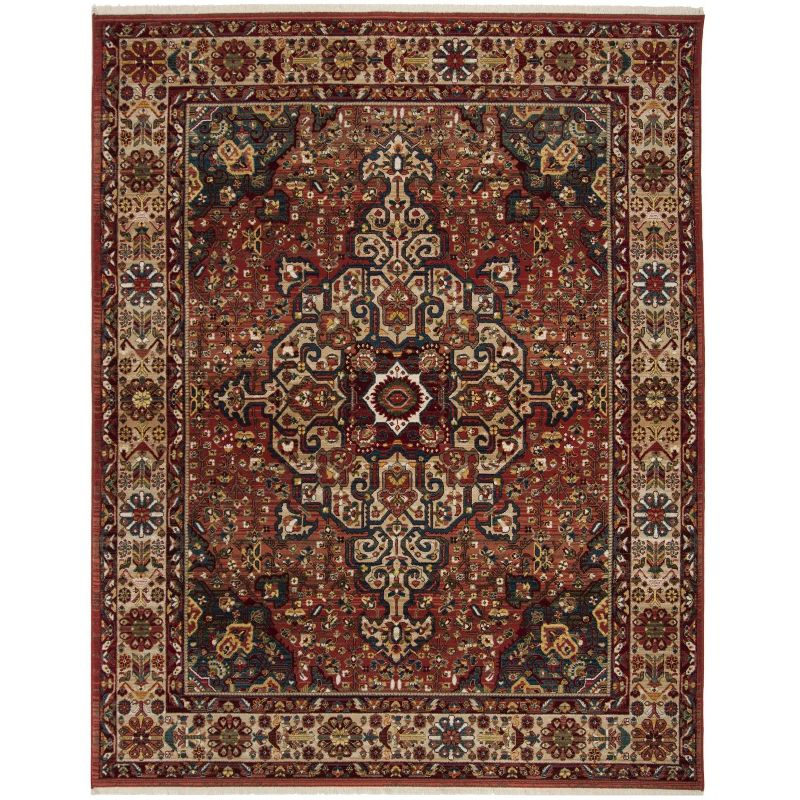 Kashan KSN305 Power Loomed Area Rug - Red/Ivory - 8'x10' - Safavieh