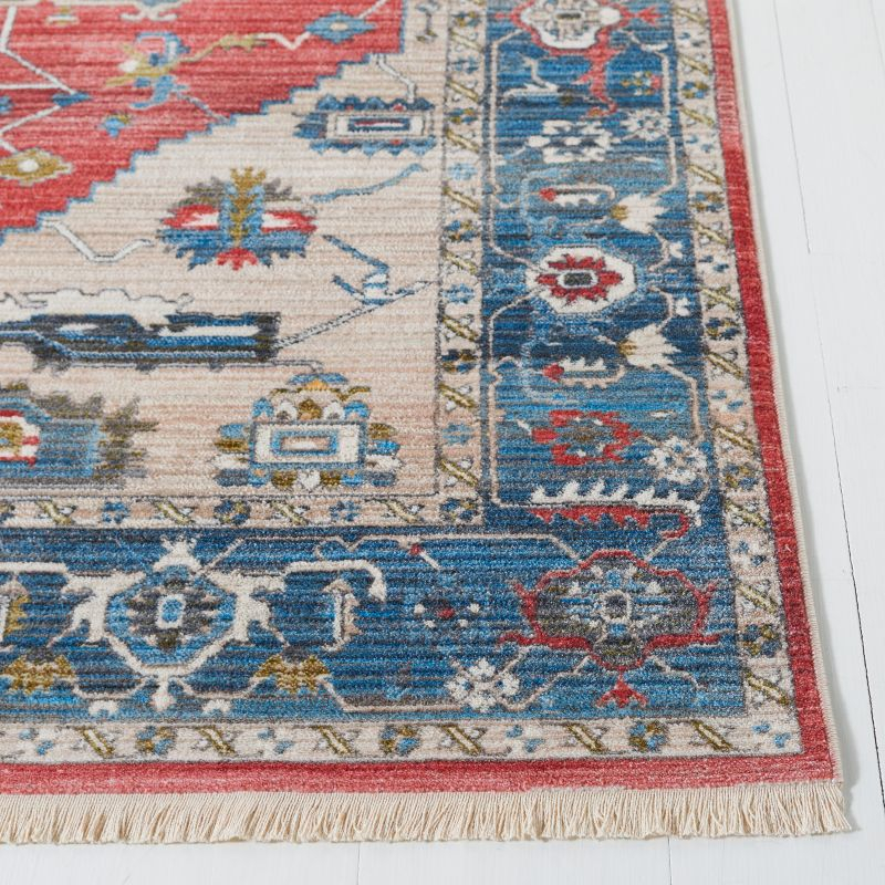 Vintage Persian VTP477 Power Loomed Runner Rug - Red/Blue - 2'2"x8' - Safavieh.