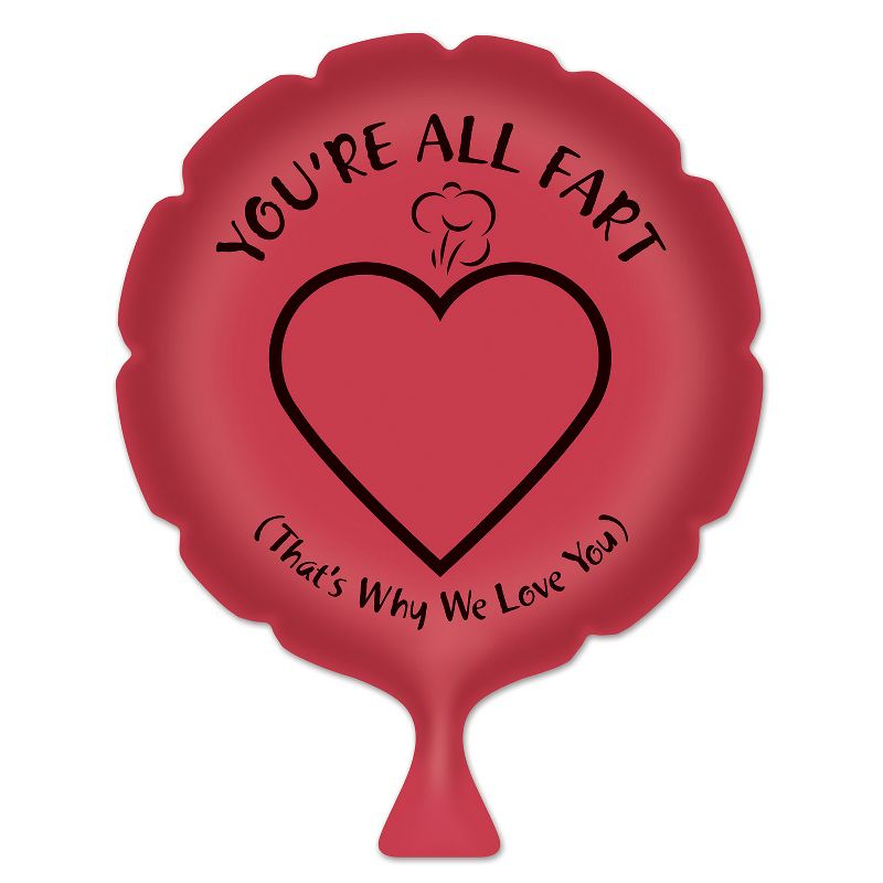 Beistle You're All Fart Whoopee Cushion, 8", (4/Pkg) Multicolored