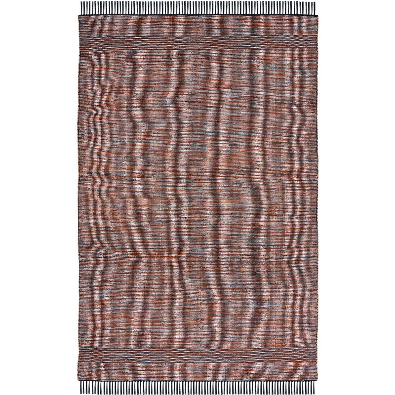 Montauk MTK620 Hand Woven Area Rug - Orange/Black - 6'x9' - Safavieh.