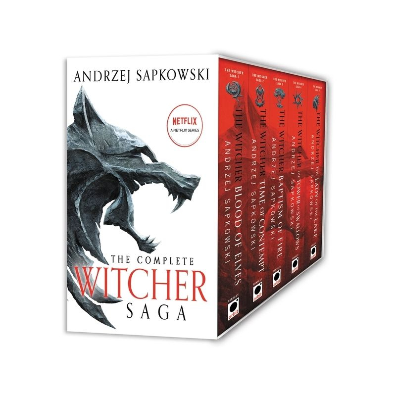 The Witcher Boxed Set: Blood of Elves, the Time of Contempt, Baptism of Fire, the Tower of Swallows, the Lady of the Lake - by  Andrzej Sapkowski