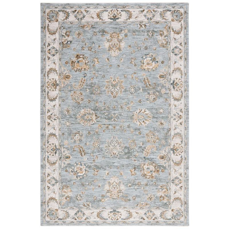 Hamilton HLT106 Power Loomed Area Rug - Blue/Gold - 8'x10' - Safavieh.