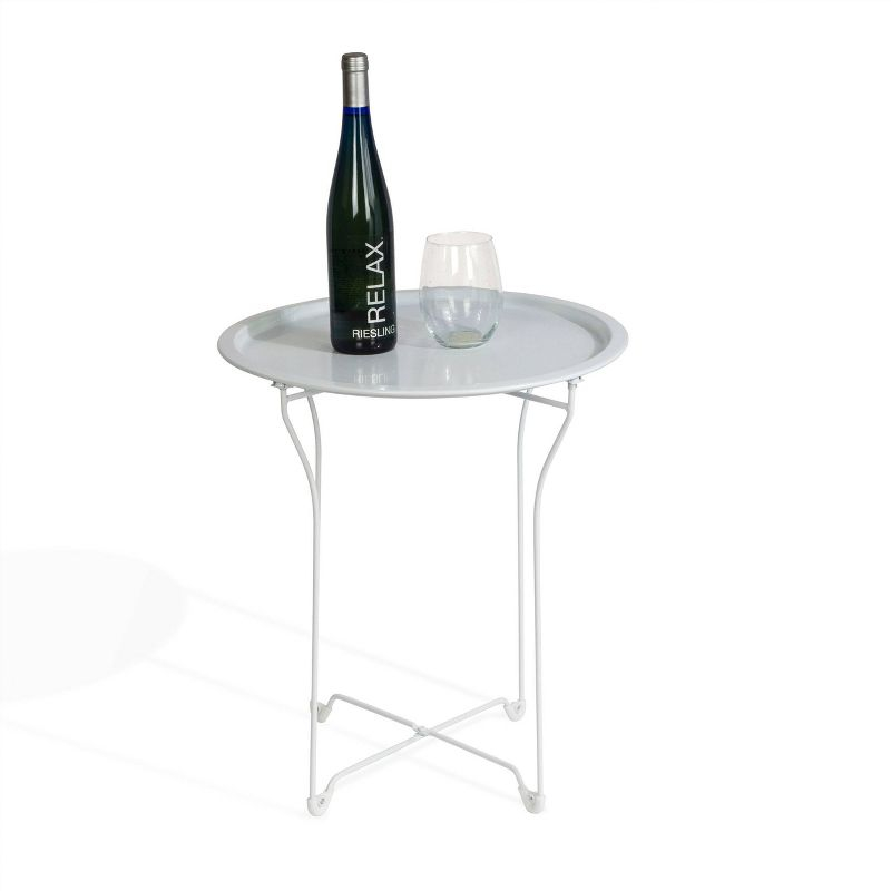 Metal Round Tray Table - Atlantic