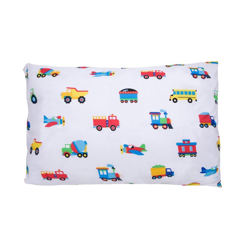 Wildkin Trains, Planes & Trucks Microfiber Pillowcase - Standard