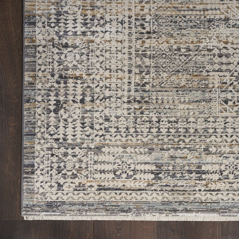 Nourison Nyle Boho Vintage Indoor Rug Ivory Slate 12' x 15'9"