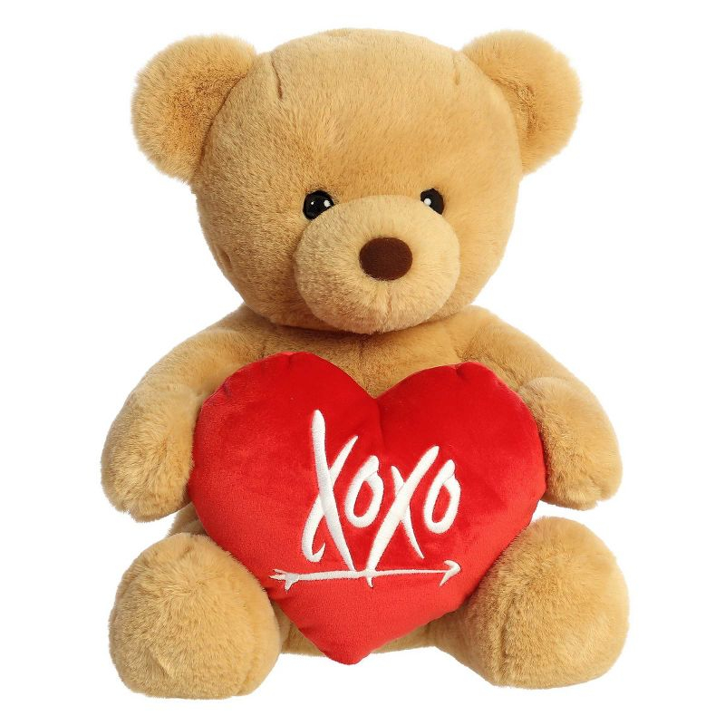 Aurora Valentines 15" Xoxo Bear Brown Stuffed Animal