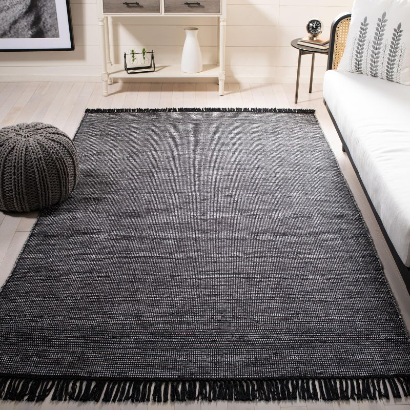Montauk MTK620 Hand Woven Area Rug - Charcoal/Black - 3'x5' - Safavieh.