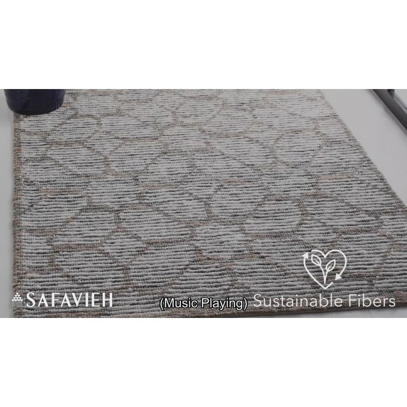 Natural Fiber NF218 Hand Woven Runner Rug - Beige/Charcoal - 2'3"x7' - Safavieh.