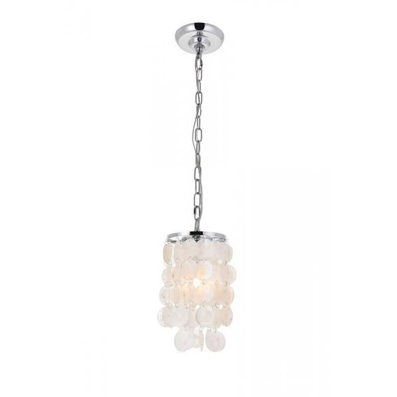 Elegant Lighting Selene 1 light Chrome Pendant