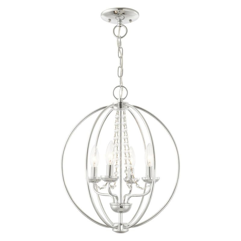 Livex Lighting Arabella 4 - Light Chandelier in  Polished Chrome