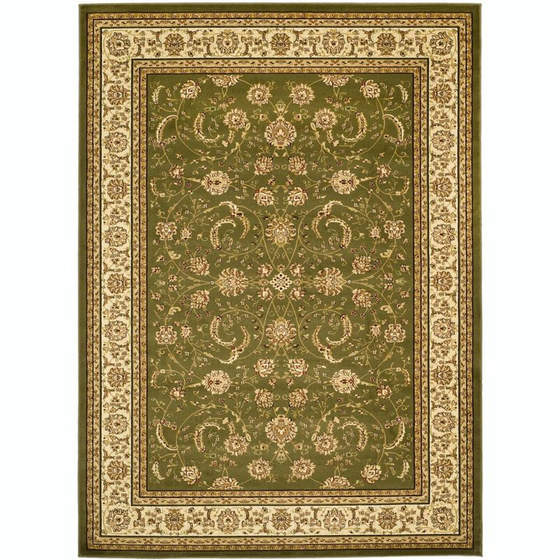 Lyndhurst LNH219 Power Loomed Area Rug - Sage/Ivory - 8'x11' - Safavieh