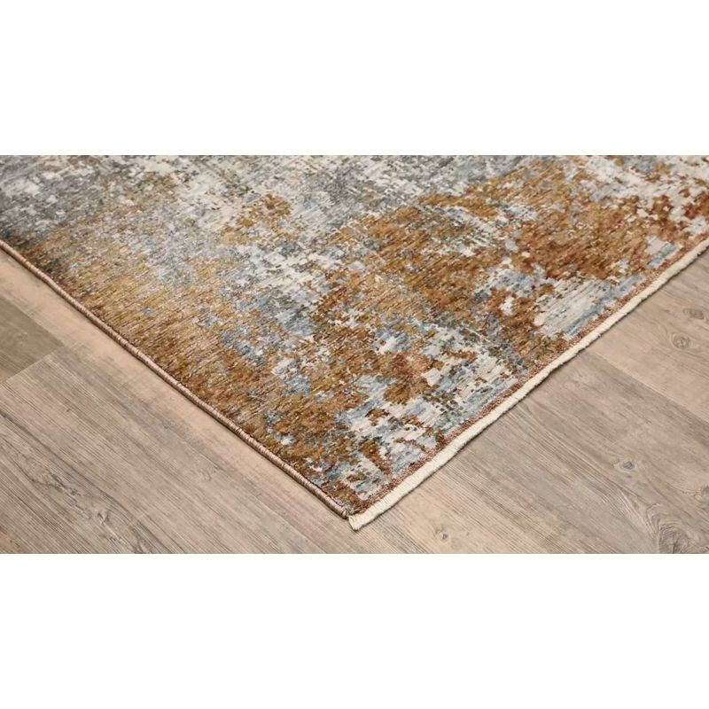 Oriental Weavers Hayden HAY06 Grey/ Gold Indoor Area Rug - 3'3" x 5'