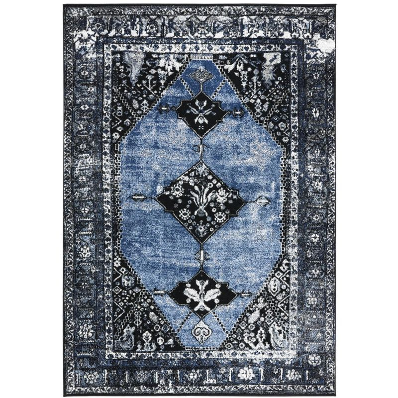 Vintage Hamadan VTH217 Power Loomed Indoor Area Rug - Blue/Grey - 8'x10' - Safavieh