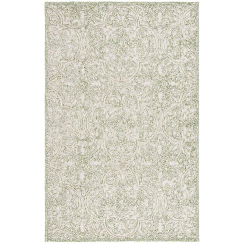 Martha Stewart Rugs Msr Trace Martha Stewart Hand Tufted Wool And Cotton With Latex Damask Rug