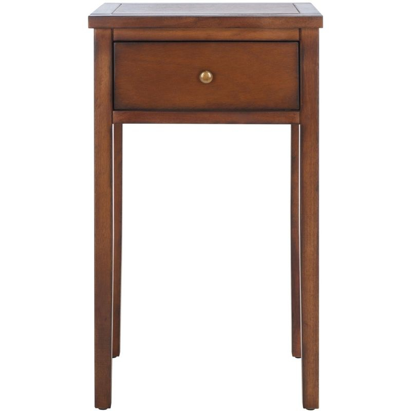 Abel Nightstand With Storage Drawer - AMH6626 - Brown - Safavieh Couture