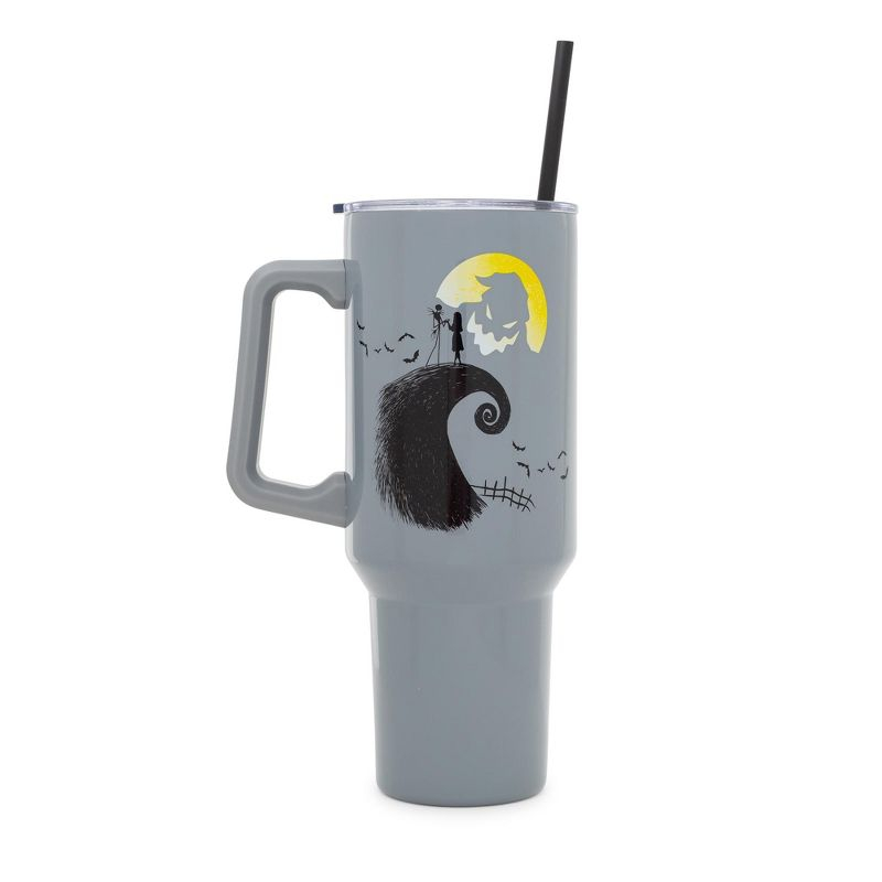 Silver Buffalo Disney's The Nightmare Before Christmas Spiral Hill Stainless Steel Tumbler