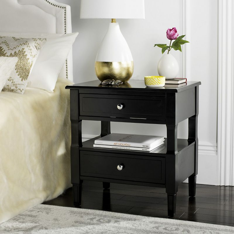Jenson Side Table - Black - Safavieh.