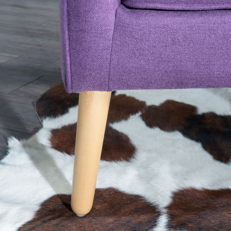 Felicity Mid-Century Armchair Purple - Christopher Knight Home: Tufted, Upholstered, Comfortable for Reading & Living Room