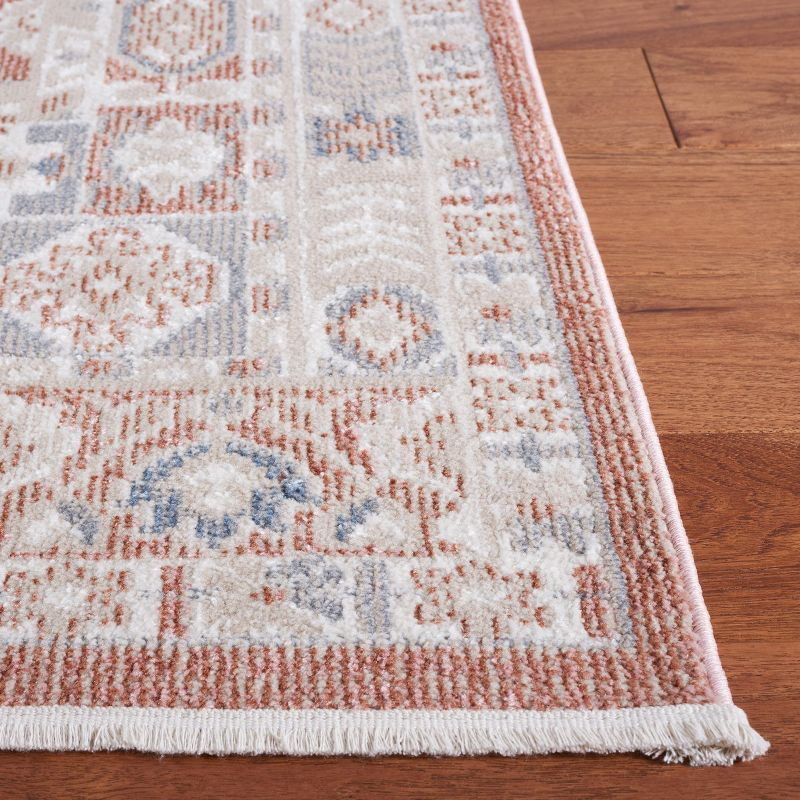 Blair Washable BLR206 Power Loomed Machine Washable Area Rug - Rose/Grey - 5'3"x7'6" - Safavieh.
